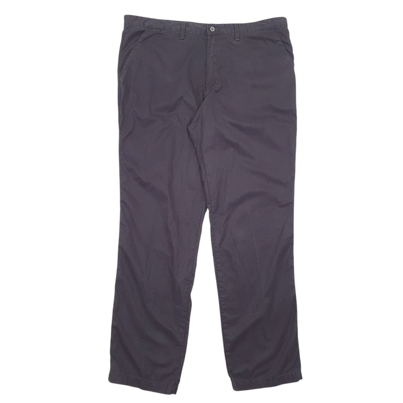 Mens Lee Black Chino Cotton  Trousers Mens W42 L34