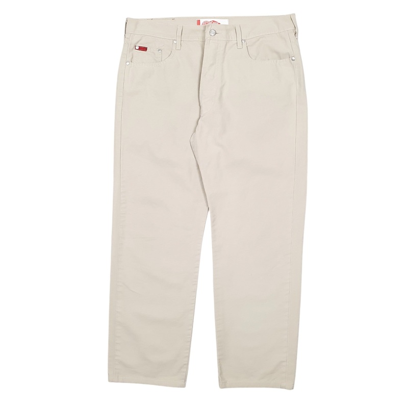 Mens Lee Cooper Cream Chino Cotton  Trousers Mens W36 L28