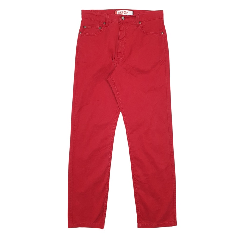 Mens Lee Cooper Red Chino Cotton Blend  Trousers Mens W31 L28