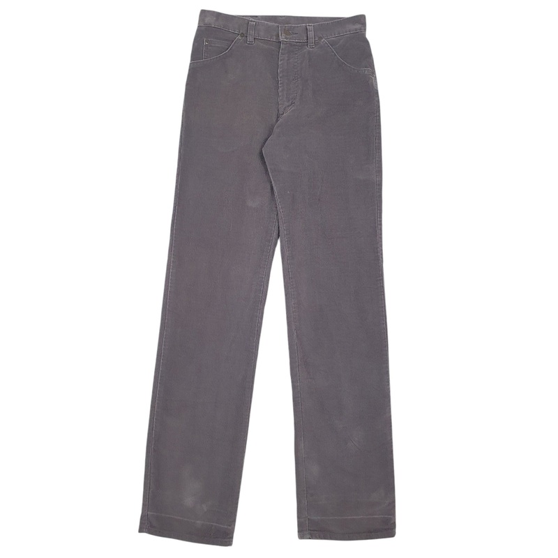 Mens Lee Grey Corduroy Cotton Blend  Trousers Mens W30 L34