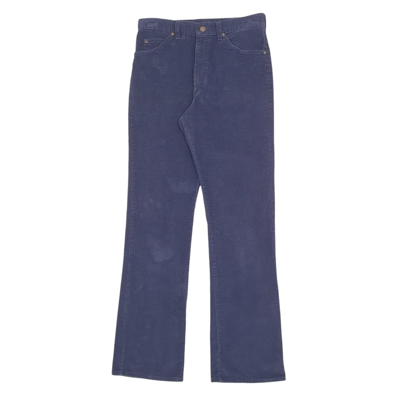 Mens Lee Navy Corduroy Cotton  Trousers Mens W31 L34