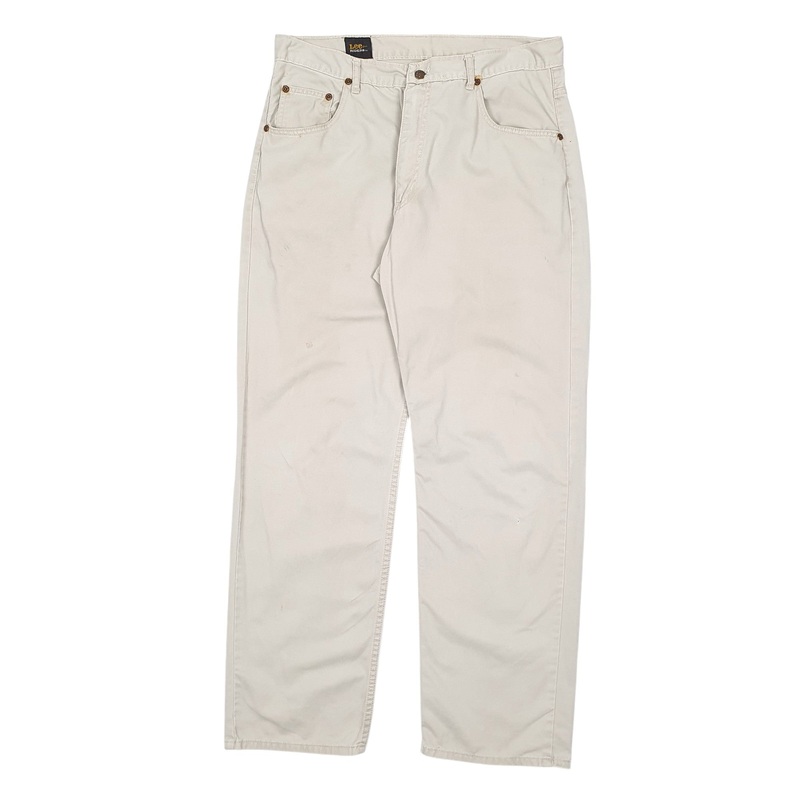 Mens Lee Riders Cream Chino Cotton  Trousers Mens W34 L30