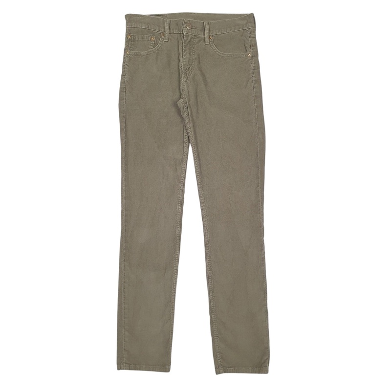 Mens Levis 511 Khaki Corduroy Cotton  Trousers Mens W30 L34