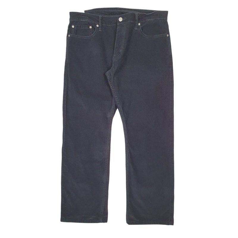 Mens Levis 514 Black Corduroy Cotton  Trousers Mens W34 L28