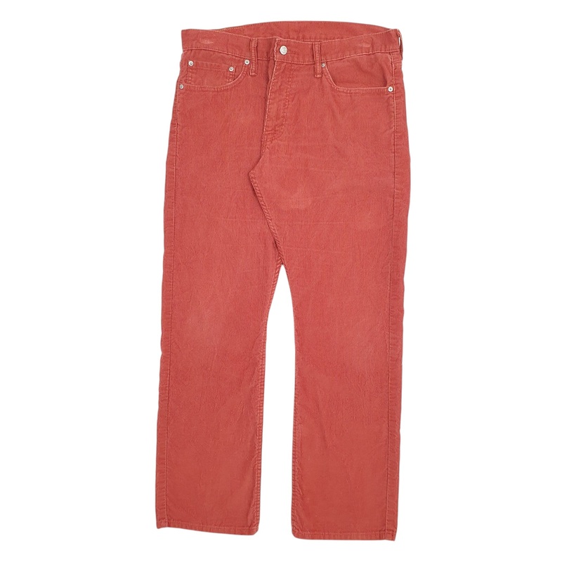 Mens Levis 514 Orange Corduroy Cotton  Trousers Mens W34 L30
