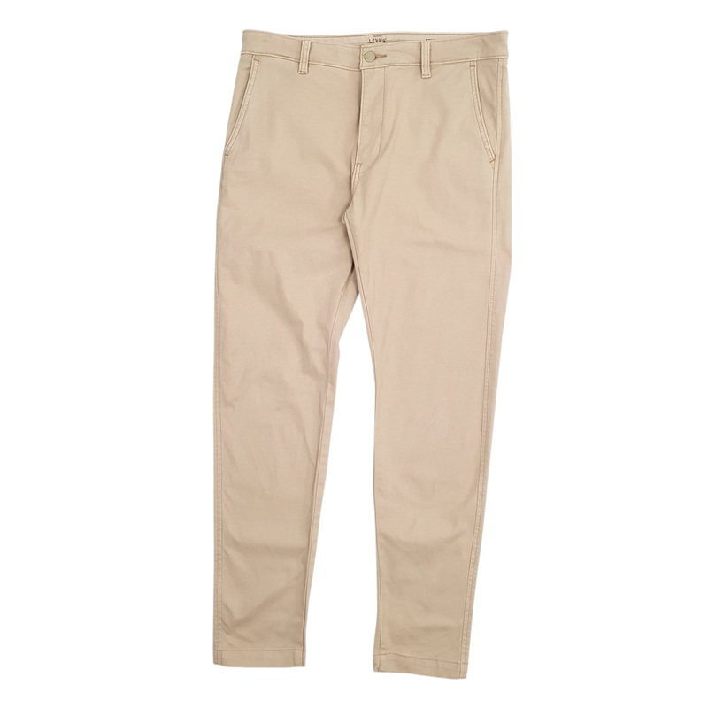 Mens Levis Beige Chino Cotton Blend  Trousers Mens W32 L32