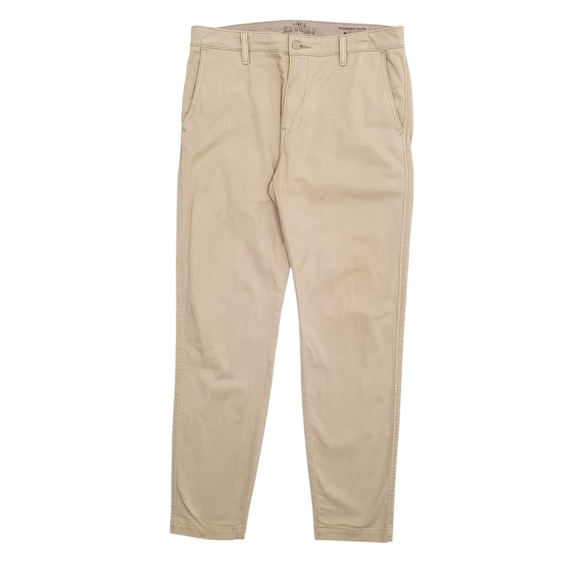 Mens Levis Beige Chino Cotton  Trousers Mens W32 L32