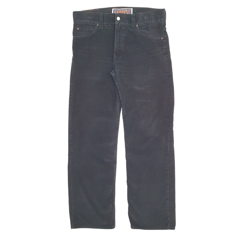 Mens Levis Black Corduroy Cotton  Trousers Mens W36 L32