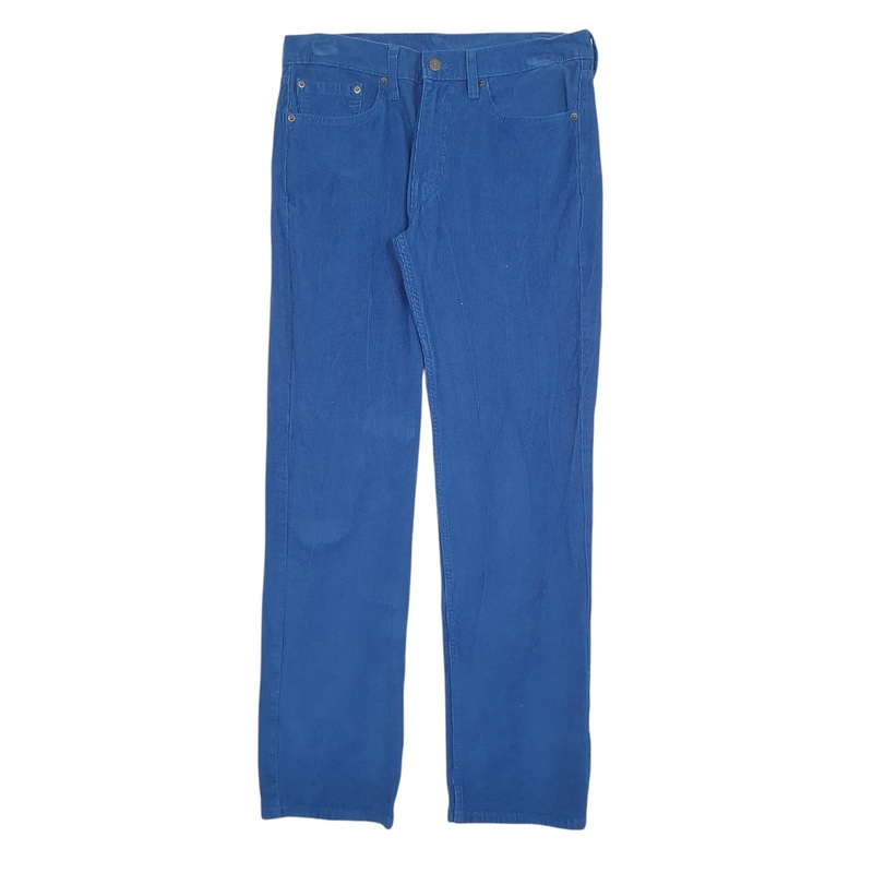 Mens Levis Blue Corduroy Cotton  Trousers Mens W32 L34