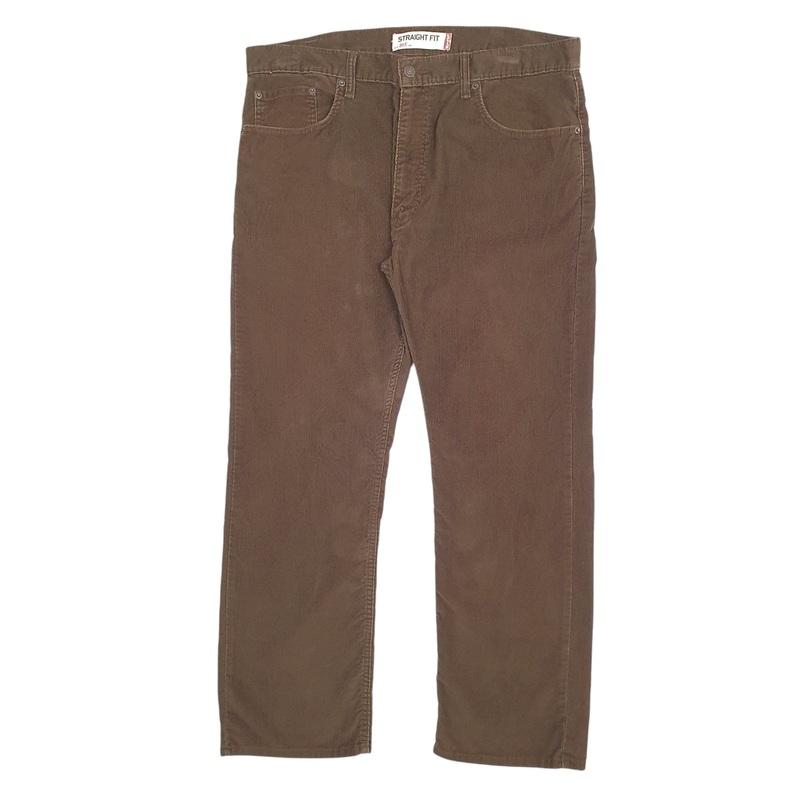 Mens Levis Brown Corduroy Cotton  Trousers Mens W38 L30