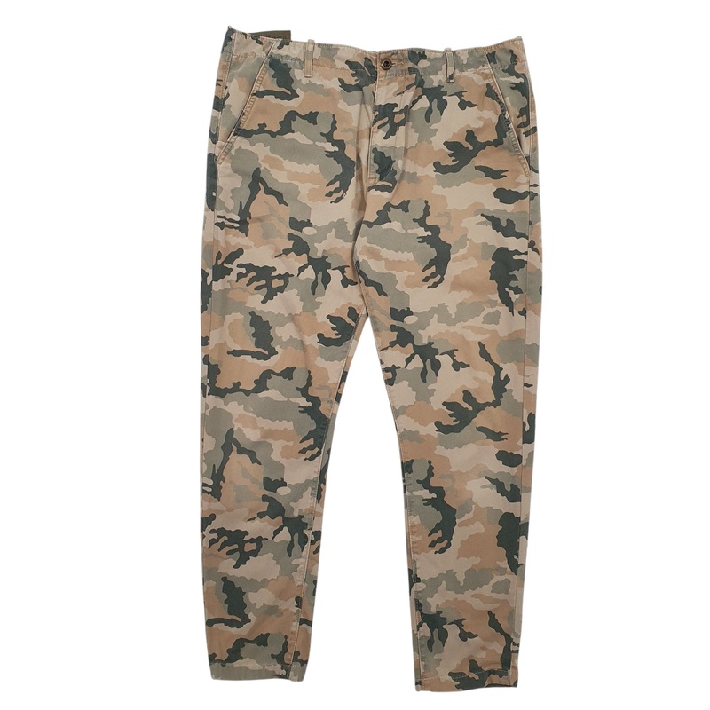 Mens Levis Camo Green Chino Cotton Blend  Trousers Mens W36 L32