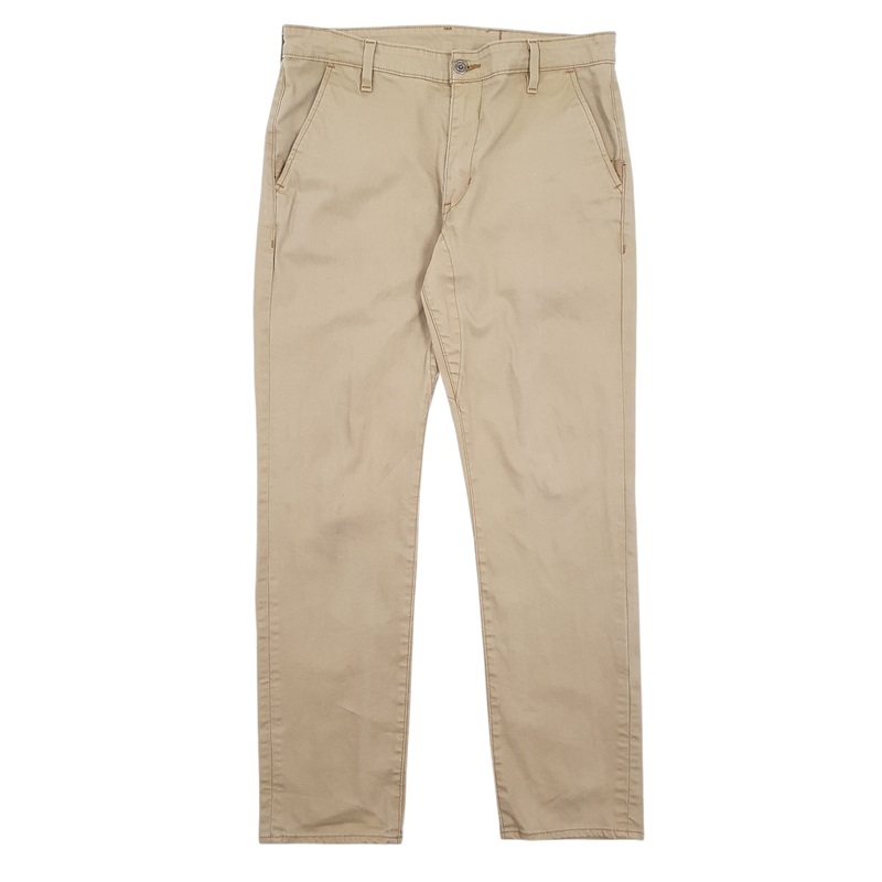 Mens Levis Commuter Beige Chino Cotton Blend  Trousers Mens W36 L32