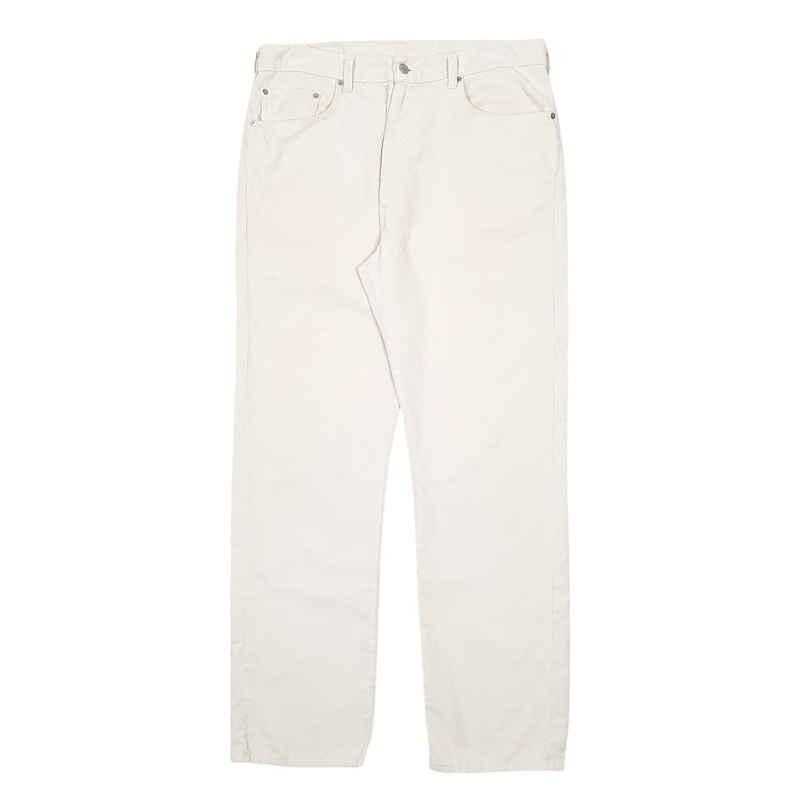 Mens Levis Cream Corduroy Cotton  Trousers Mens W38 L34