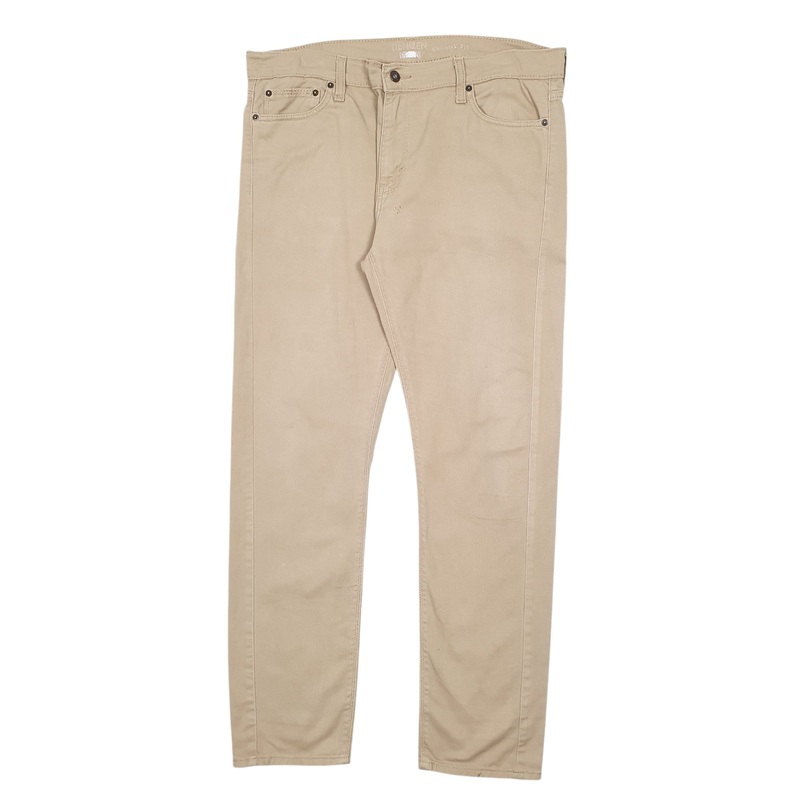 Mens Levis Denizen Beige Chino Cotton  Trousers Mens W38 L32