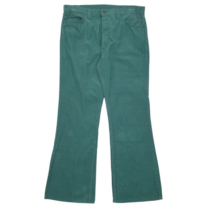 Mens Levis Green Corduroy Cotton Blend  Trousers Mens W36 L32