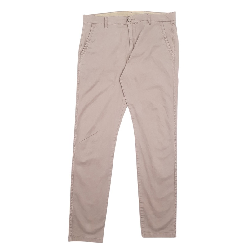 Mens Levis Grey Chino Cotton Blend  Trousers Mens W34 L32