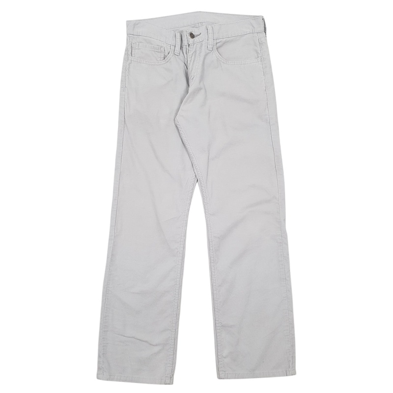 Mens Levis Grey Corduroy Cotton Blend  Trousers Mens W31 L30