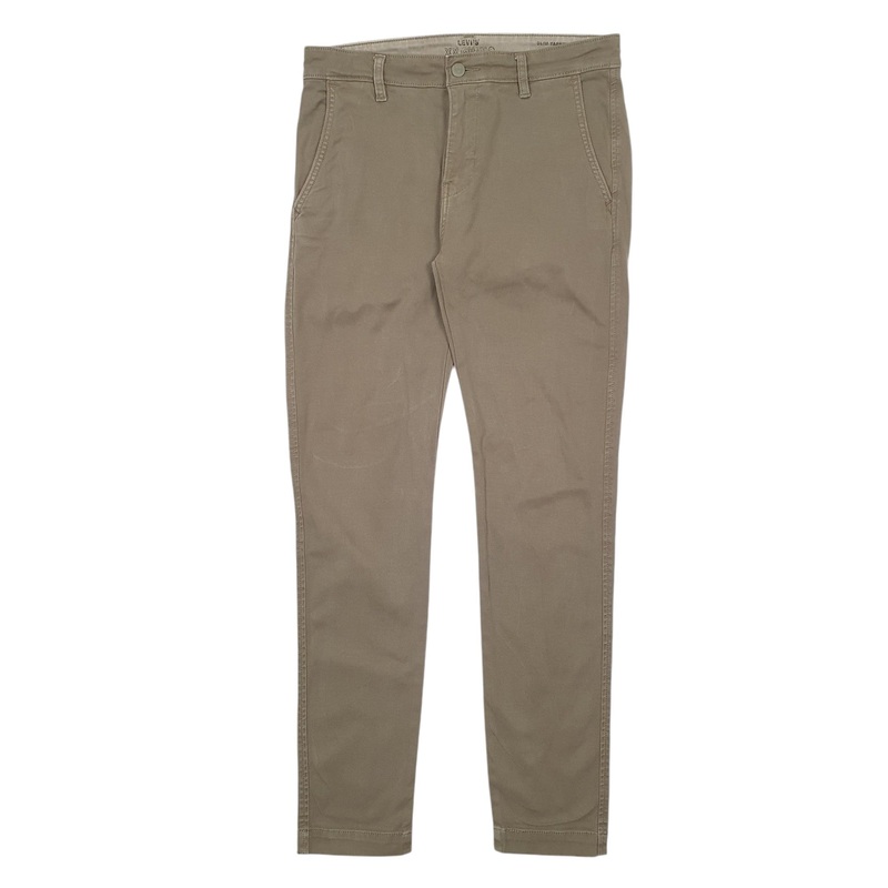 Mens Levis Khaki Chino Cotton  Trousers Mens W30 L32