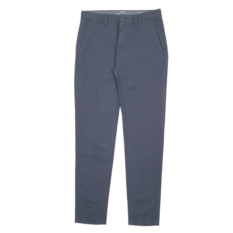 Mens Levis Navy Chino Cotton Blend  Trousers Mens W32 L32