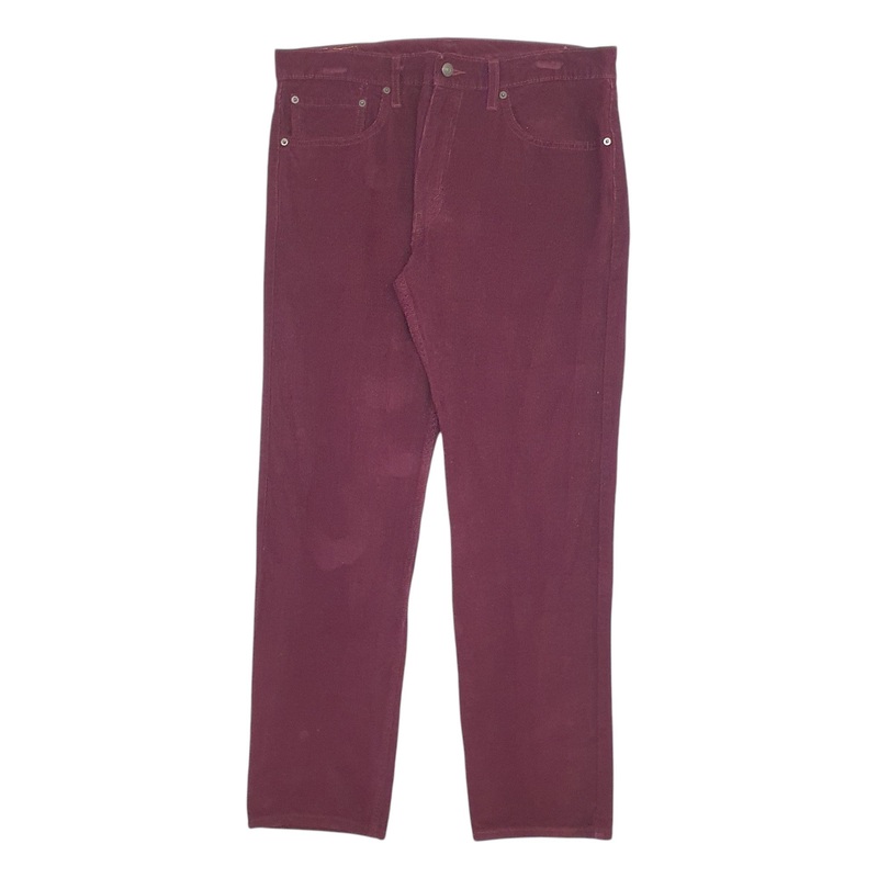Mens Levis Purple Corduroy Cotton  Trousers Mens W36 L30