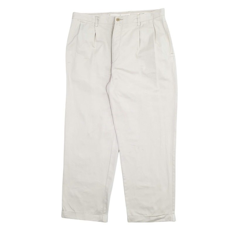 Mens Nautica Beige Chino Cotton Blend  Trousers Mens W36 L30