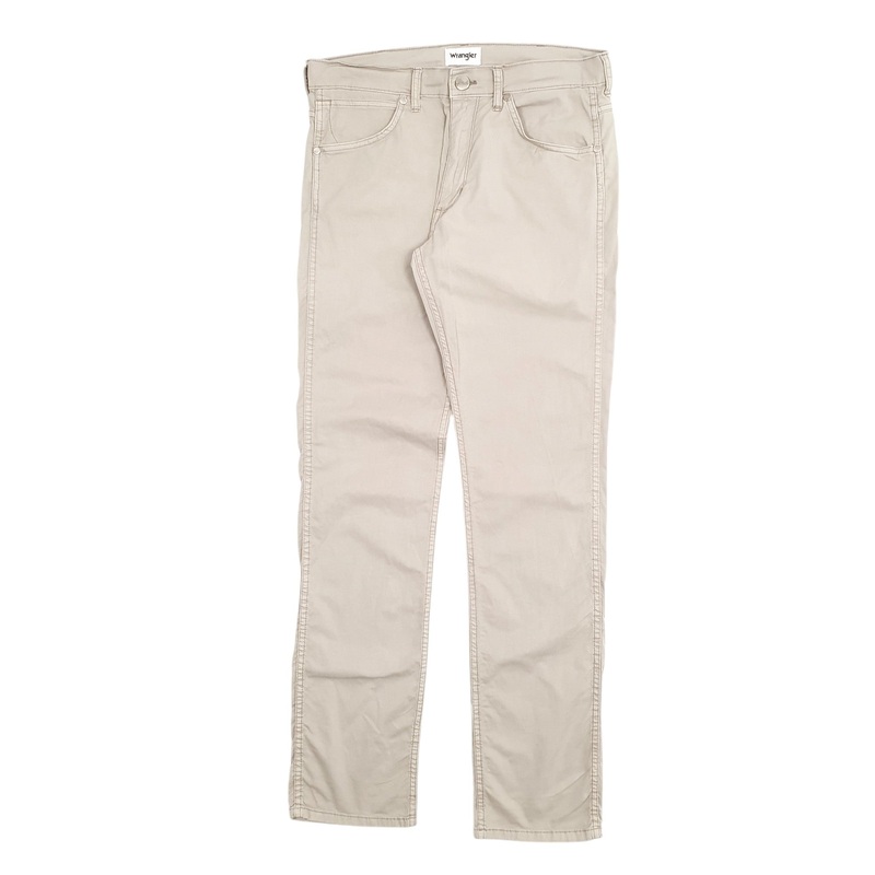 Mens Wrangler Beige Chino Cotton  Trousers Mens W32 L34