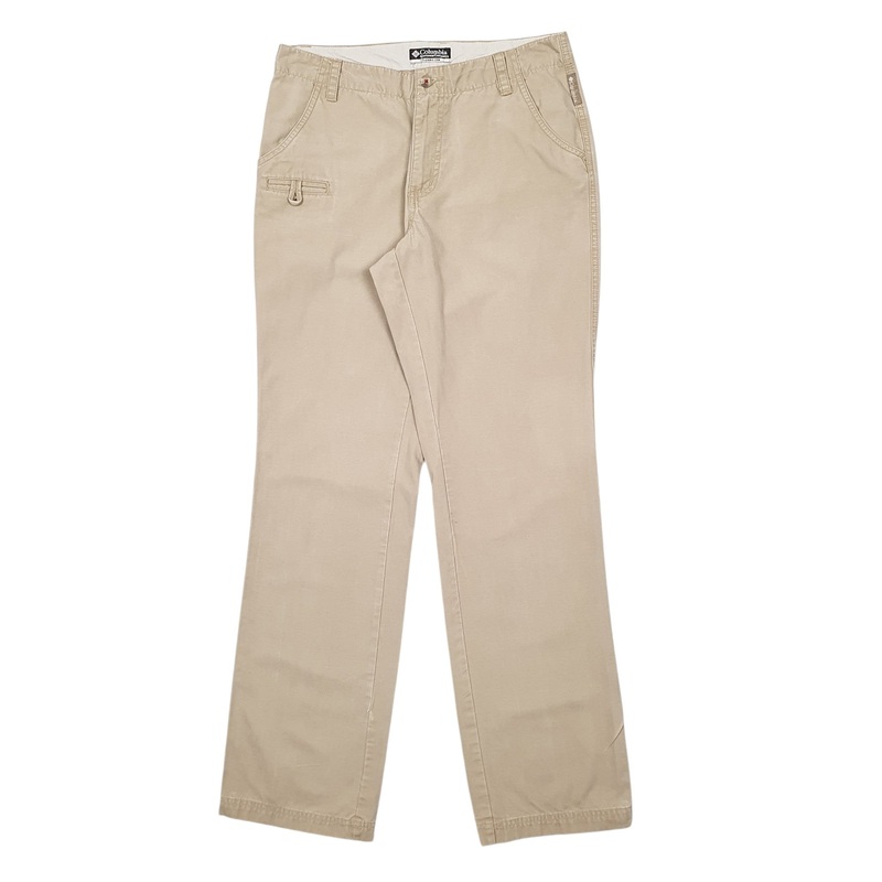 Womens Columbia Marks to hems Beige Chino Cotton Blend  Trousers Womens UK10