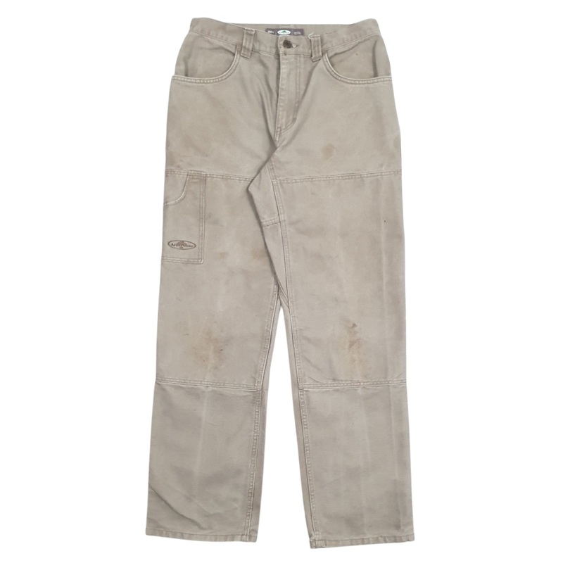 Mens Arbor Wear Work Wear Beige Cargo Cotton  Trousers Mens W30 L30