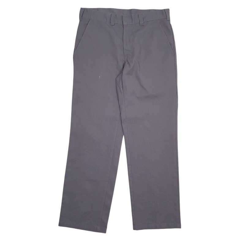 Mens Big Bill Work Wear Grey Chino Cotton Blend  Trousers Mens W34 L33