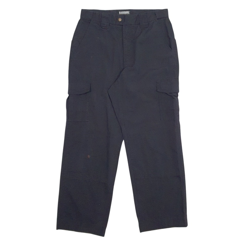 Mens Blackhawk Combat LT2 Tatical Pants Black Cargo Cotton Blend  Trousers Mens W36 L32