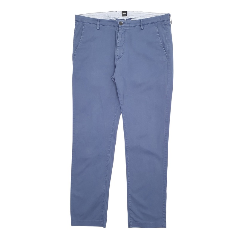 Mens Hugo Boss Blue Chino Cotton  Trousers Mens W34 L29