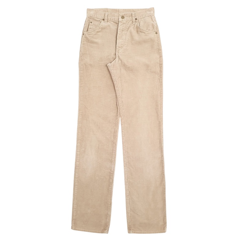 Mens Lee Made In USA Vintage 90's Beige Corduroy Cotton  Trousers Mens W28 L36