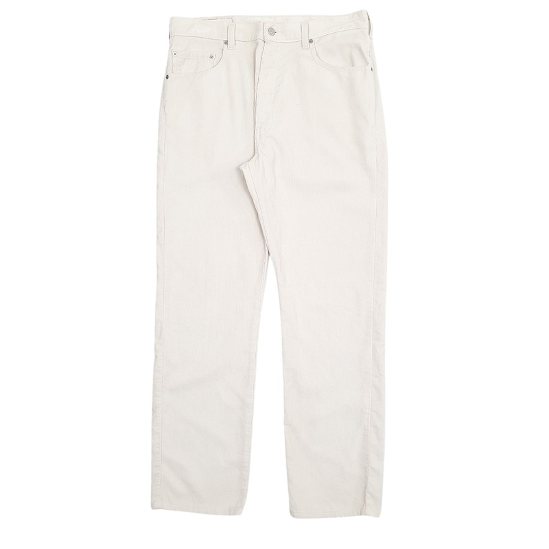 Mens Levis 505 EGGS Vintage Cream Corduroy Cotton  Trousers Mens W36 L32