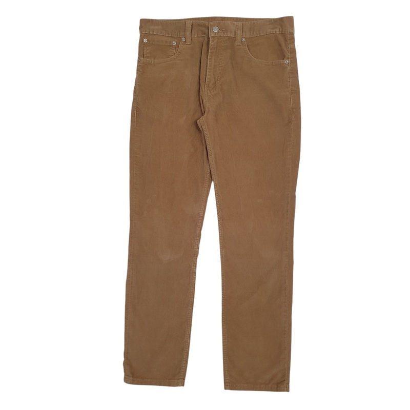 Mens Levis 511 Brown Corduroy Cotton  Trousers Mens W34 L32