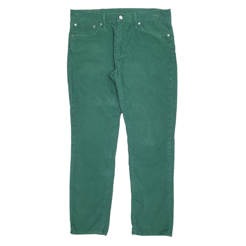 Mens Levis 511 Green Corduroy Cotton  Trousers Mens W33 L30