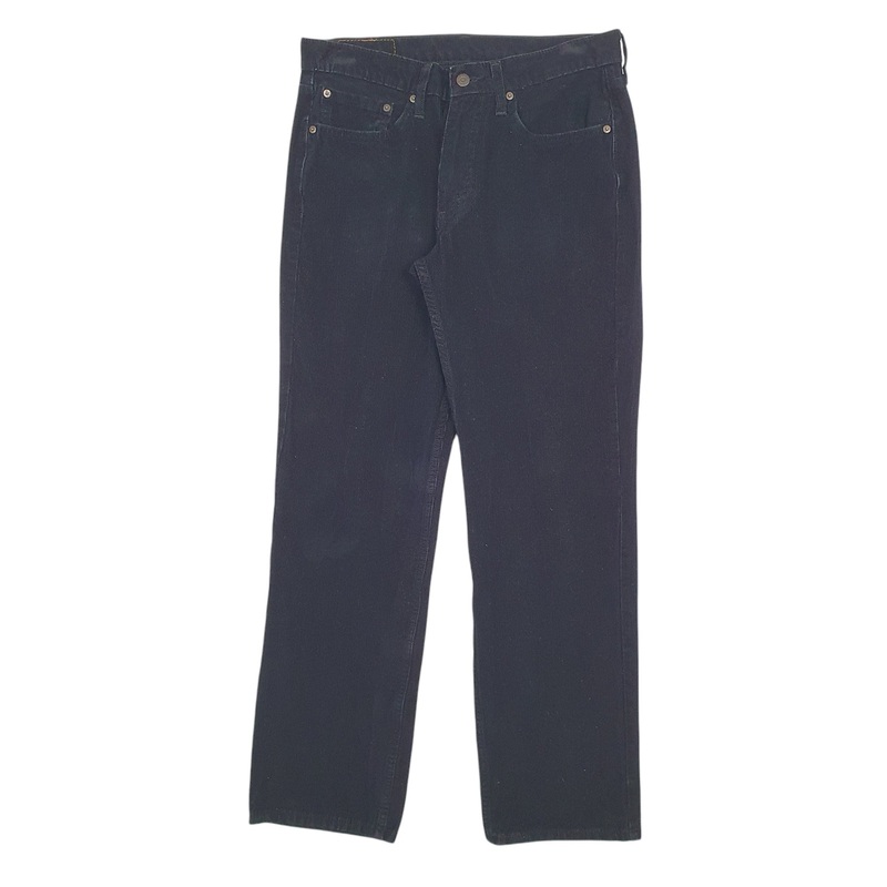 Mens Levis 514 Black Corduroy Cotton  Trousers Mens W32 L32
