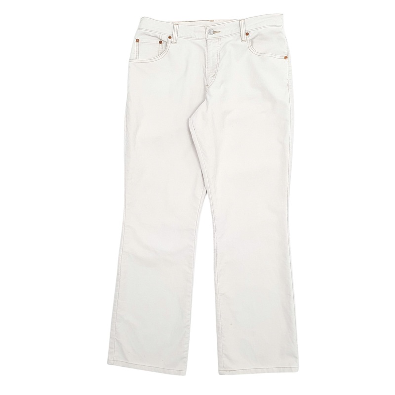 Mens Levis 550 Cream Corduroy Cotton  Trousers Mens W34 L32