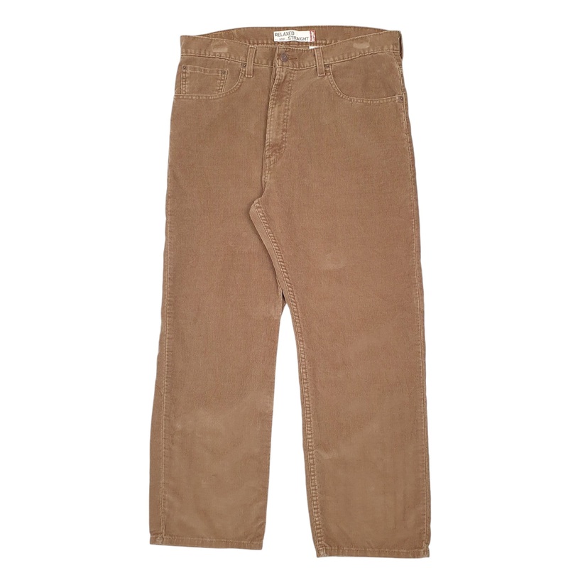 Mens Levis 559 Brown Corduroy Cotton  Trousers Mens W38 L30