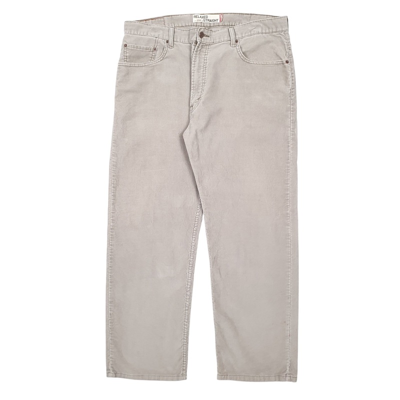 Mens Levis 559 Grey Corduroy Cotton  Trousers Mens W38 L30