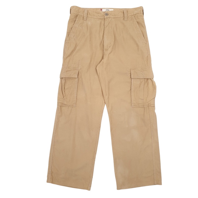 Mens Levis Beige Cargo Cotton Blend  Trousers Mens W34 L34