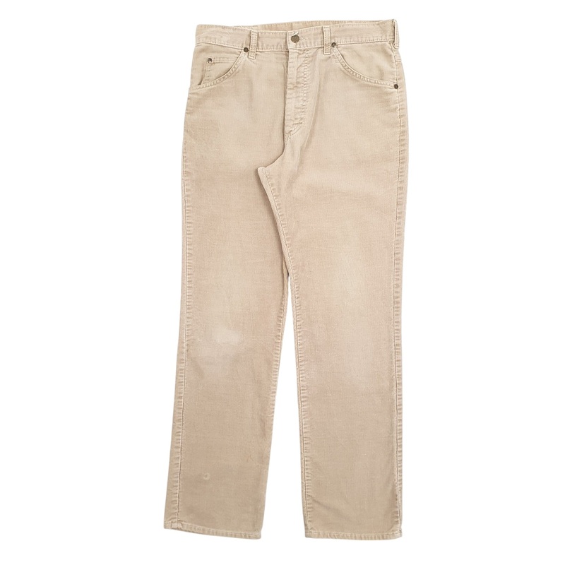 Mens Levis Beige Corduroy Cotton  Trousers Mens W33 L32