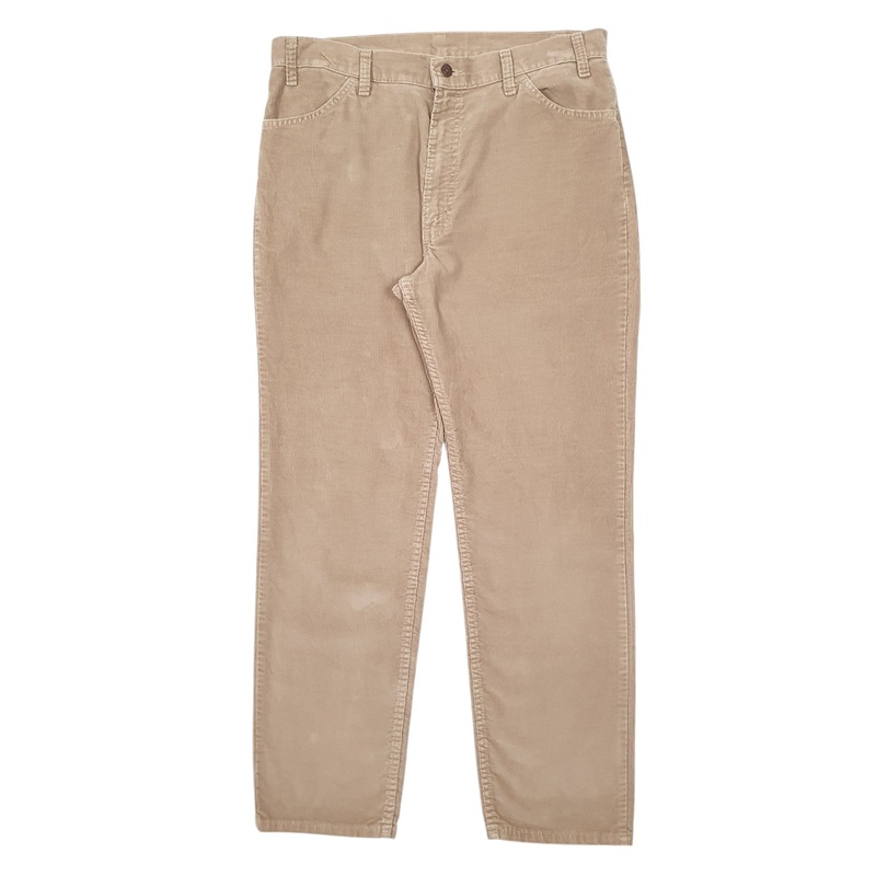 Mens Levis Beige Corduroy Cotton  Trousers Mens W36 L31