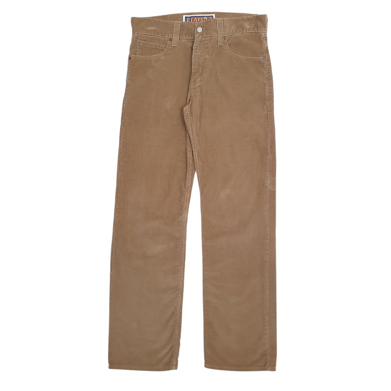 Mens Levis Brown Corduroy Cotton  Trousers Mens W34 L34