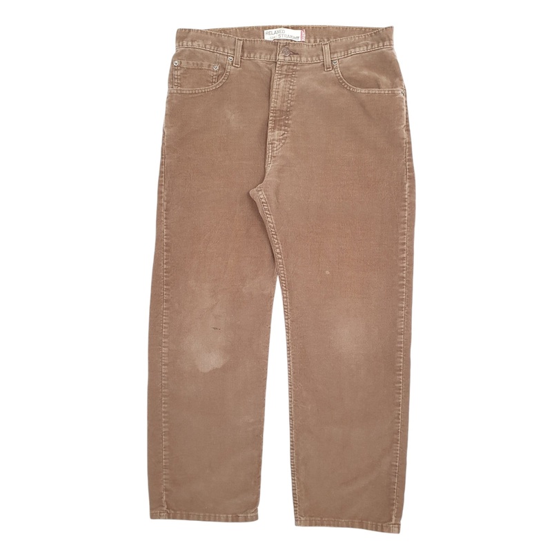 Mens Levis Brown Corduroy Cotton  Trousers Mens W36 L30