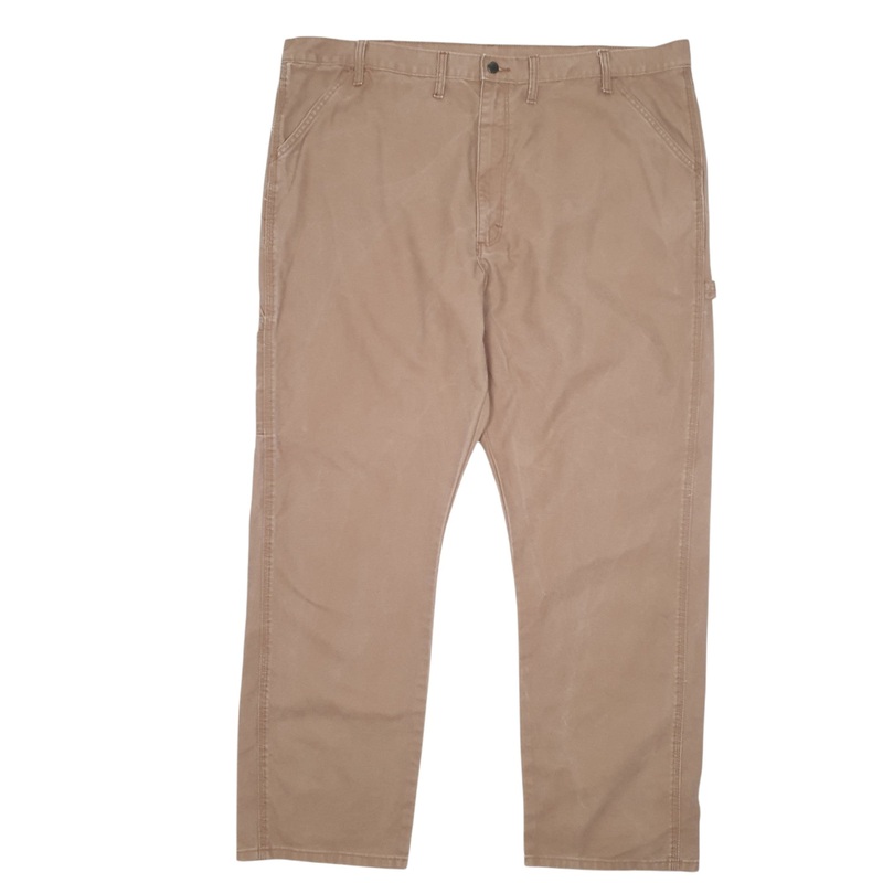 Mens Rustler Workwear Brown Carpenter Cotton  Trousers Mens W44 L32