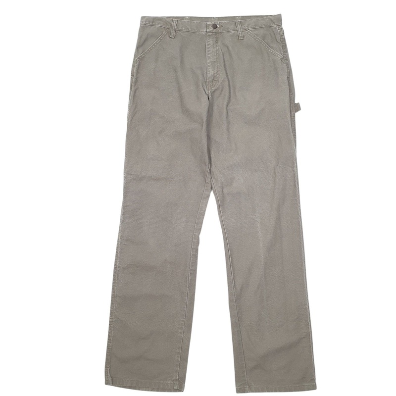 Mens Rustler Workwear Khaki Carpenter Cotton  Trousers Mens W34 L34