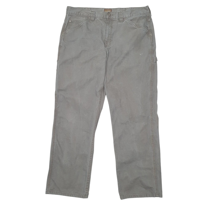 Mens Schmidt Workwear Khaki Carpenter Cotton  Trousers Mens W38 L32