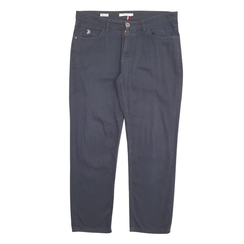 Mens U.S.Polo ASSN Black Chino Cotton  Trousers Mens W34 L28