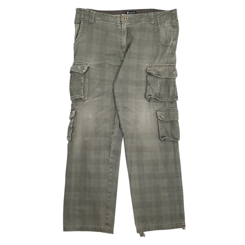 Mens Unbranded Vintage Green Cargo Cotton  Trousers Mens W38 L32