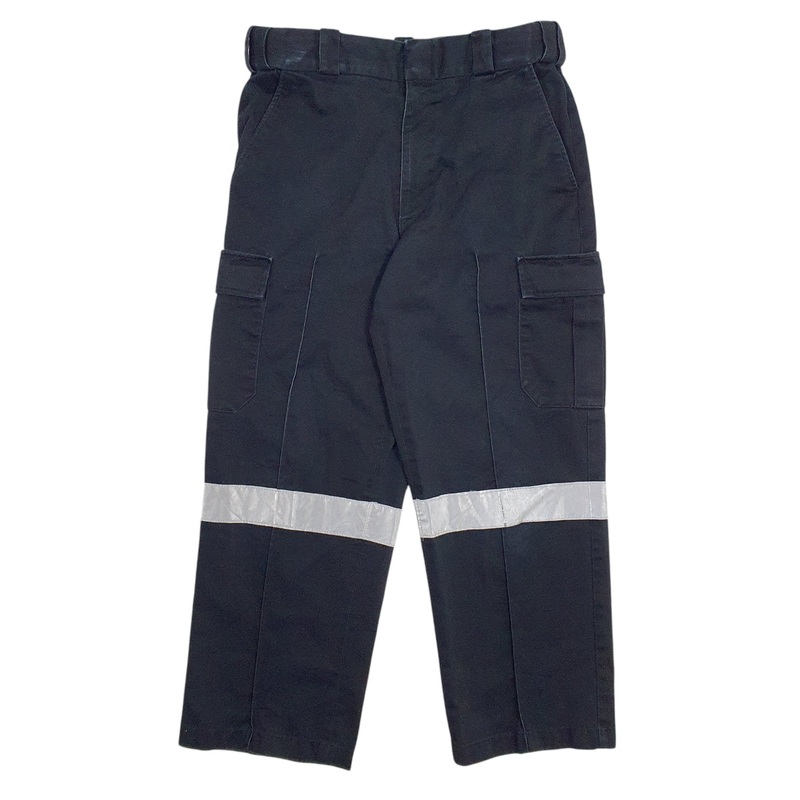Mens Unbranded Workwear Black Cargo Cotton Blend  Trousers Mens W34 L28